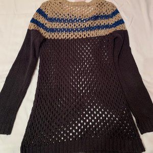 Striped Woven Sweater